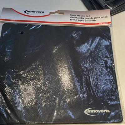 Innovera IVR52600Large Mouse Pad, Nonskid Base, 9 7/8 X 11 7/8 X 1/8, Black 3695 - Image 1 of 4