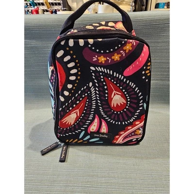 NWOT Vera Bradley LUNCH BUNCH LIGHTEN UP PAINTED PAISLEY insulated bag - Imagem 1 de 3