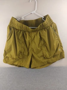 Fabletics Shorts Womens XLarge Green Ultra High Waisted Piped Nylon Athletic Gym - Picture 1 of 6