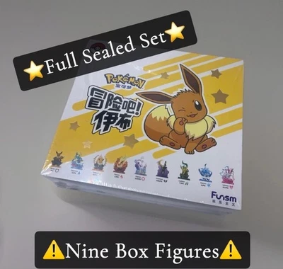 ⚠️NUEVO Estuche Funismo Auténtico Pokémon Eevee Evolution 9 Caja Ciega Segunda Edición⚠️ Foto 1 de 4