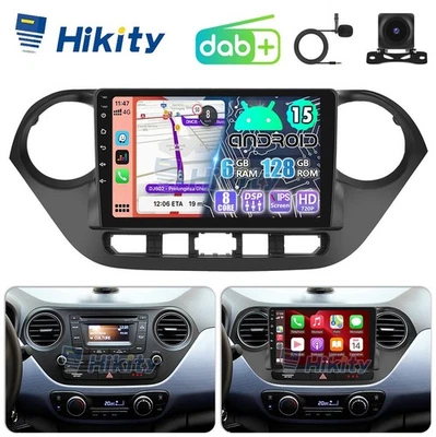 DAB+ 8Core 6+128G Android 15 Radio CarPlay für Hyundai i10 II BA IA Navi Kamera - Bild 1 von 4