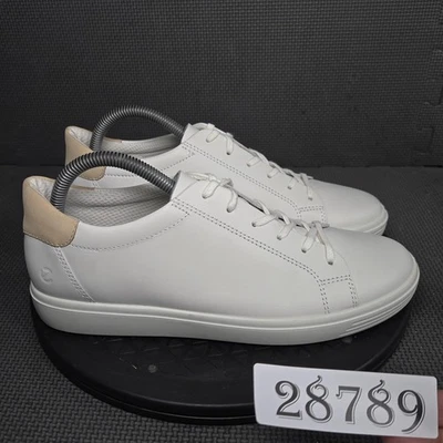Ecco Shoes Women Size 9 White Beige Leather Casual Comfort Sneakers Anatomical - Image 1 of 4