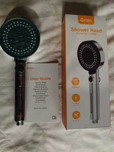 Shower Head With 5 Spray Patterns and Pause Button With Great Flow - Picture 1 of 7