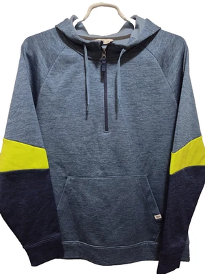 DSG Tri Color  1/2 Zip Hoodie Kangaroo Pocket Blue Men's Size XL - Image 1 of 4