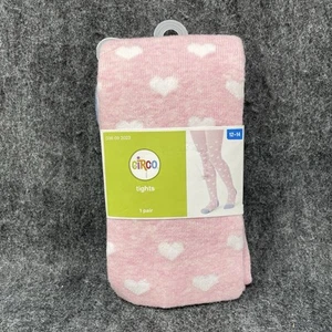 Circo Tights Girls 12-14 Pink White Heart Print Valentines Day NEW - Picture 1 of 6