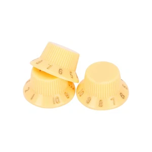 3Pcs Plastic Guitar Knobs Volume Tone Control Musical Instrument Adjustment ASA - Picture 1 of 12
