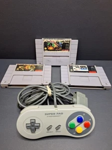 Pacchetto SNES 3 giochi + controller Gradius III, Ms. Pac-Man e NHL 95 tutti testati - Foto 1 di 9