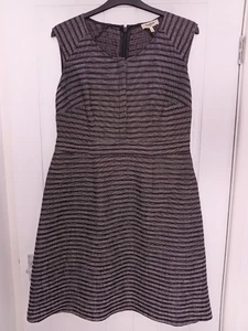 Studio 8 Size 16 Black White Textured Dress Sleeveless - Picture 1 of 8