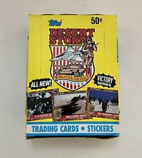 1991 Topps Desert Storm Trading Card Wax Pack Box *1
