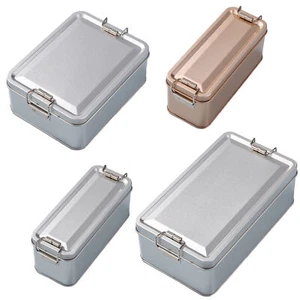 Metal Cookie Tins Candy Tinplate Box Storage Dustproof Kitchen Desktop Storage - Picture 1 of 16