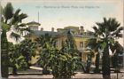 LOS ANGELES, California Hand-Colored Postcard "Residence on Chester Place"