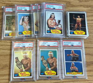 1985 TOPPS WWF WRESTLING COMPLETE (66) With PSA Graded Cards Set H 7E