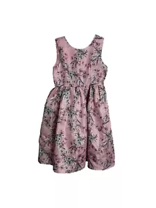 Special Editions Girls Dress 10-12 Pink Floral Sleeveless Easter Church Wedding - Picture 1 of 7
