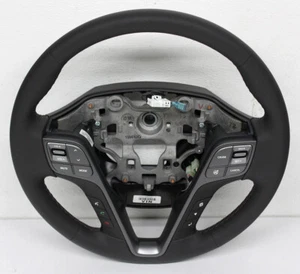 OEM for 2013-15 Hyundai Santa Fe XL 56110-B8901-NBC Black Leather Steering Wheel - Picture 1 of 7