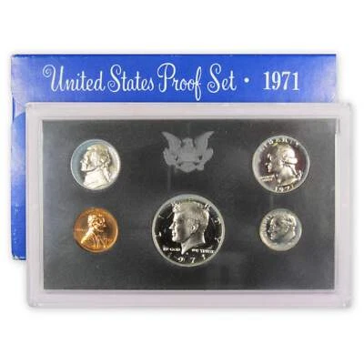 1971 Clad Proof Set U.S. Mint Original Government Packaging OGP - Image 1 of 4