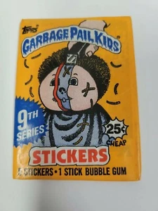 Garbage Pail Kids 9th Series Unopened Wax Pack GPK Factory Sealed-1987 Vintage - Picture 1 of 3