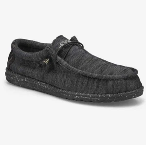 talla 11-Hey Dude Wally zapatos de lino elástico para hombre A36-3 - Imagen 1 de 1