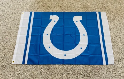 INDIANAPOLIS COLTS 3'X5' FLAG BANNER ***100% Full Color On Both Sides Of Flag*** Cover