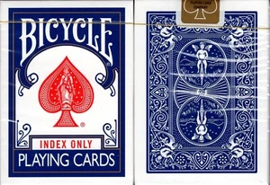 Index Only Blue Gilded Bicycle Playing Cards Poker Size Deck USPCC Limited New - Picture 1 of 8