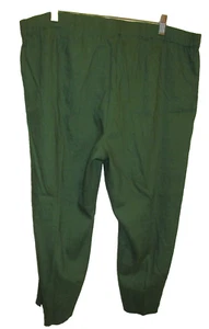 J Jill  Linen Stretch Pull On Capris Flat Front Notched Hems Palm Green XLP NEW - Picture 1 of 4