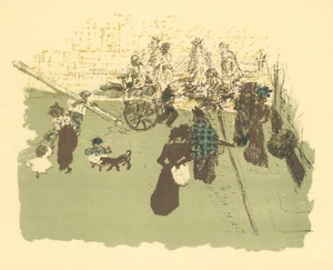 Pierre Bonnard "Coin de rue" lithograph printed by Mourlot - Picture 1 of 1