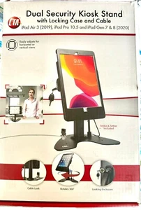 Dual Kiosk Stand – CTA Dual Security Kiosk Stand with Locking Case Cable and ... - Picture 1 of 8