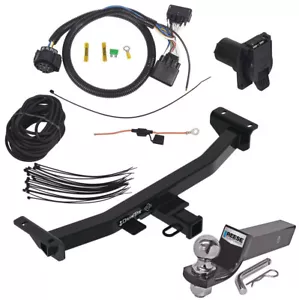 Trailer Tow Hitch For 2024 Ford Ranger w/ 7-Way + 2" Ball Pin RV 4-Flat Plug NEW - Bild 1 von 7