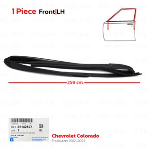Front Lh Glass Run Channel Rubber Seal Door For Chevrolet Colorado 2012 - 2022 - Picture 1 of 9