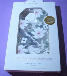 Funda Rifle Paper Co. con detalles de lámina dorada solo para iPhone 13 Mini - Willow - Imagen 1 de 2