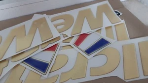 Wellcraft boat Emblems 30" gold + FREE FAST delivery DHL express - raised decals - Bild 1 von 3