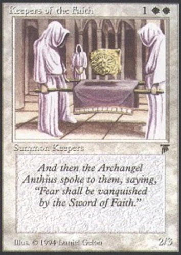Keepers of the Faith ~ Moderately Played Legends MTG Magic UltimateMTG White Car - Image 1 of 1