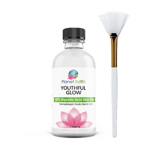 40 % REINE Glykolsäure HAUTPEELING FALTEN-ALTERSFLECKEN-SONNENSCHÄDEN-FREIER FÄCHERPINSEL - Bild 1 von 3