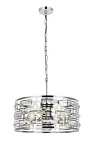 Elegant Lighting Kennedy 5 Light 18.5" Pendant, Chrome - 1108D19C - Picture 1 of 5