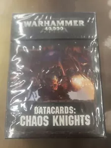 Warhammer 40K Datacards: Chaos Knights New - Picture 1 of 1