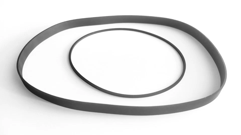 AKAI GX-210D SET 2 COURROIES ENREGISTREUR BOBINES !!!ÉPAISSE PAS AUSSI FINE!!!