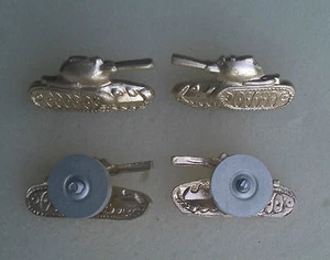 UDSSR Abzeichen Pin Anstecker Emblem 1paar 2 Stück  Panzer Tank CCCP Sowjetunion - Picture 1 of 1