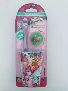 Shopkins Set di spazzolini da denti - spazzolino da denti, tazza e tappo - Foto 1 di 2