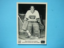 1970/71 ROYAL BANK LEADERS VANCOUVER CANUCKS PHOTO CHARLIE HODGE AUTOGRAPH AUTO