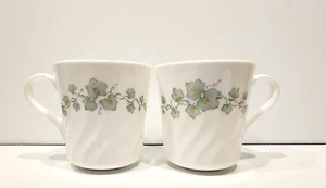 Corning Callaway Swirl Ivy Coffee Cups Mugs  3 1/2" Tall    Set of 2 - Picture 1 of 4