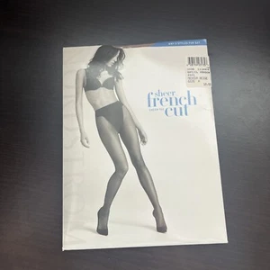 Nordstrom French Cut Sheer Pantyhose Sheer Toe Size A Medium Beige #2001 - Picture 1 of 5