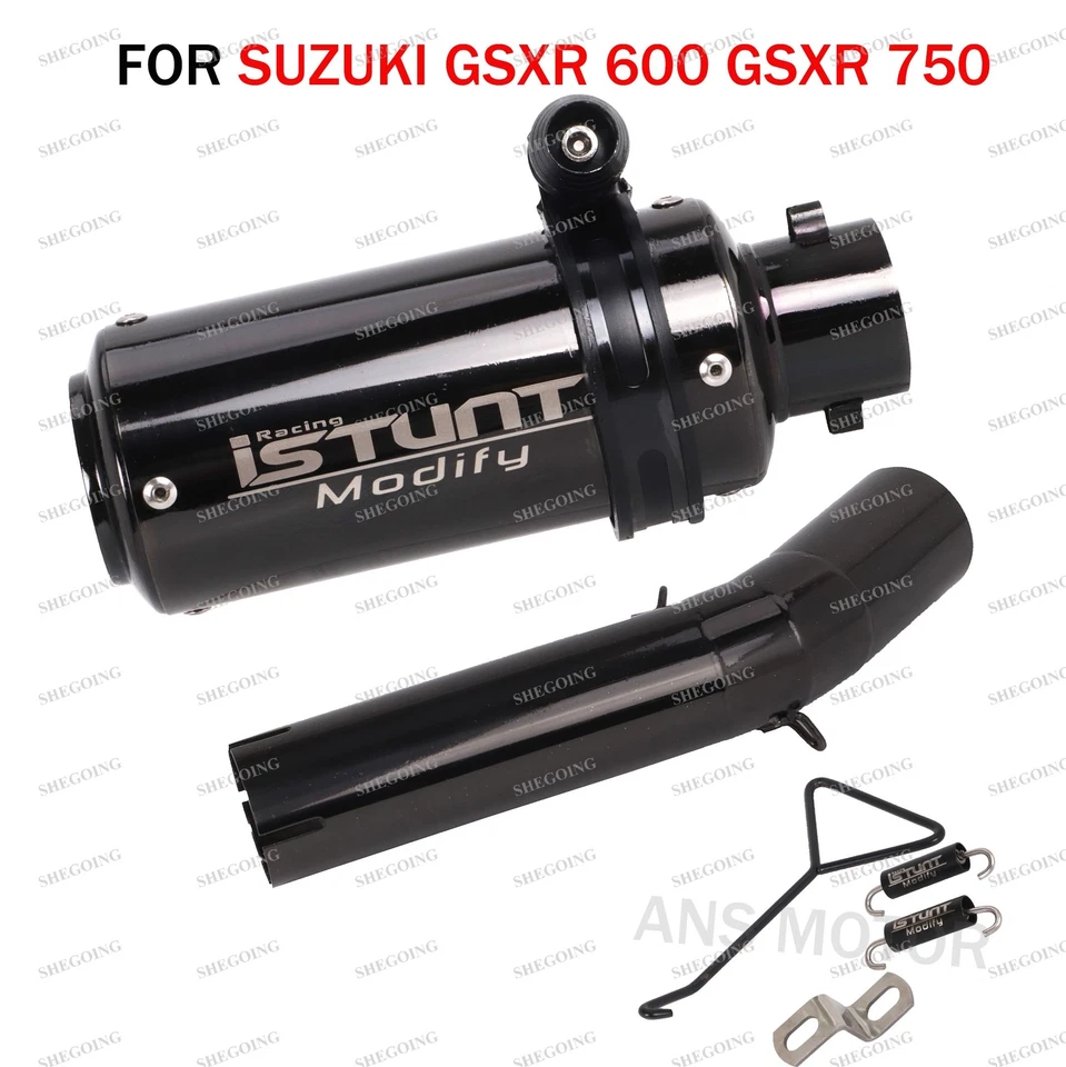 Sistema de escape de escape para motocicleta Suzuki GSXR 600 750 2006-2007 tubo deslizable Foto 1 de 4