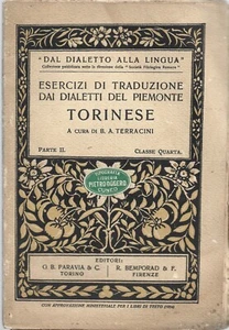 Terracini - Übersetzung Dialekte des Piemont - Turin - Paravia 1924 II Edz. - Bild 1 von 1