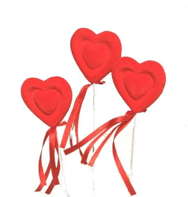 3 Piezas Decoración Corazón Enchufe Rojo Conectores de Boda Cumpleaños - Imagen 1 de 4