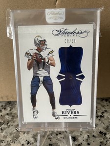 2016 panini flawless Philip rivers sapphire 8/10 San Diego Chargers ! Future HOF