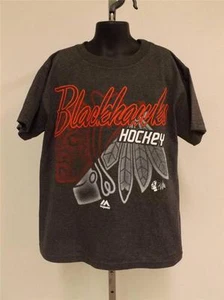 New NHL Chicago Blackhawks Youth Size S Small 8 Majestic Shirt - Picture 1 of 8