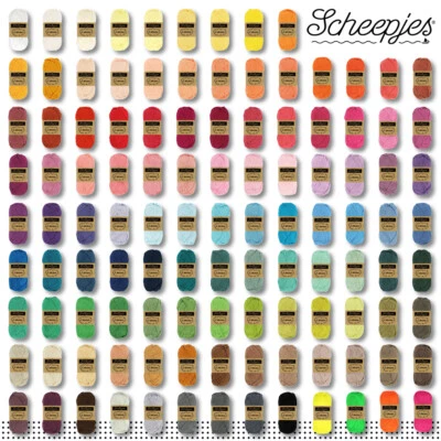 Scheepjes 50 G Catona 100% Algodón Tejer Ganchillo Amigurumi Lana 113 Colores