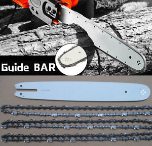 16'' Guide Bar And 3 x Chains Combo for STIHL 009 012 021 E180 MS180 MS190 MS250