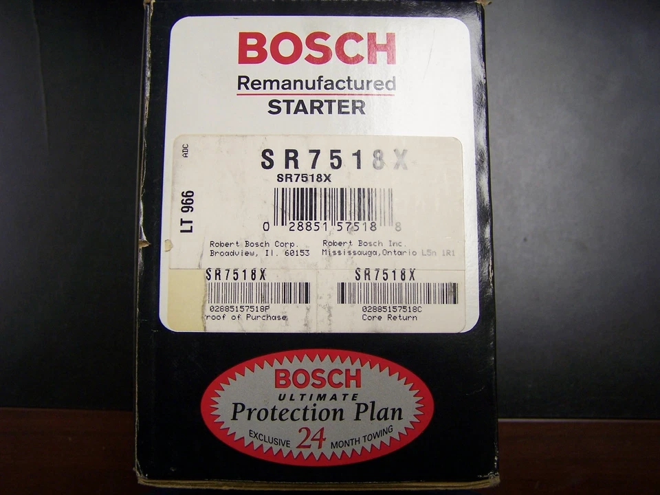 Arranque Bosch SR7518X remanufacturado para Ford Escort Mercury Tracer Foto 1 de 4