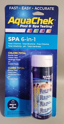 AquaChek Pool and Spa Testing , 6-in-1 Test Strips   15 second test. 50 strips - Image 1 of 3