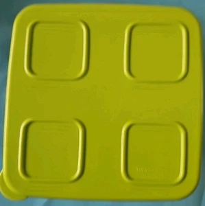 New Tupperware Clear Mates Deep Square 7 Cups Modular Container - Green - Picture 1 of 4